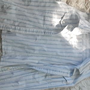 Overcoat Vest Striped